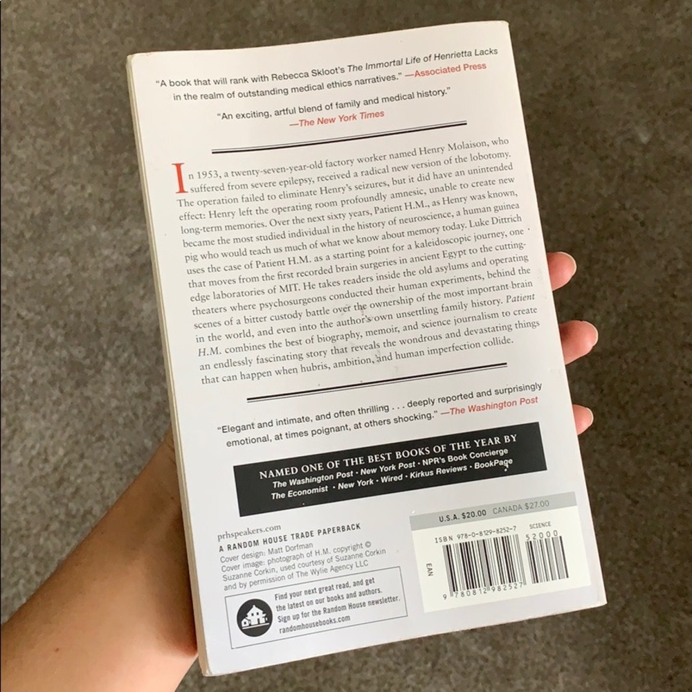 Patient H.M Book - Picture 2 of 2
